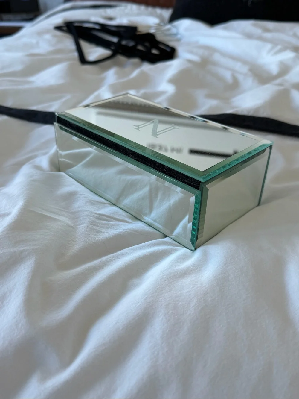 Custom Mirrored “N” Jewelry Organizer